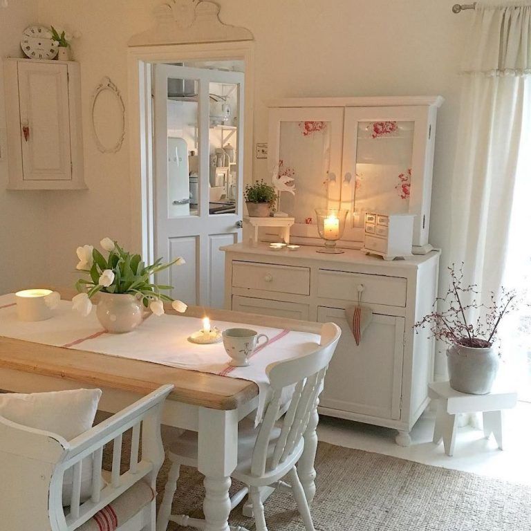 25 Lovely Shabby Chic Kitchen Ideas (Striking Rooms For Cooking) - 62Bcb5B6B3209F42D3251E7Efbf38F25