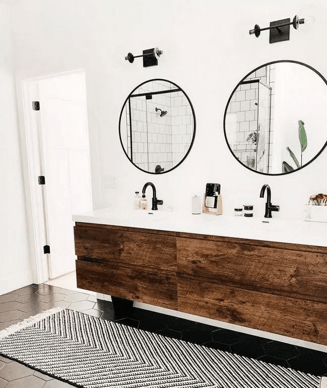 25 Eccentric Designs For Mid Century Modern Bathroom -